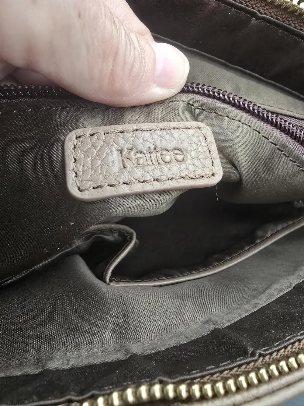 Pebbled Leather Hobo Bag in Taupe - Classic Everyday Carry